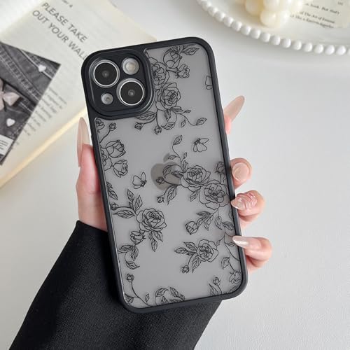 XIZYO Schutzhülle für iPhone 13, Blumen-Rose, Blume, niedliche Handyhülle für Frauen und Mädchen, ästhetisches Muster, schlank, TPU, stoßfest, Schutzhülle für iPhone 13, 15,5 cm, Schmetterlings-Rose XIZYO Schutzhülle für iPhone 13, Blumen-Rose, Blume, niedliche Handyhülle für Frauen und Mädchen, ästhetisches Muster, schlank, TPU, stoßfest, Schutzhülle für iPhone 13, 15,5 cm, Schmetterlings-Rose von XIZYO