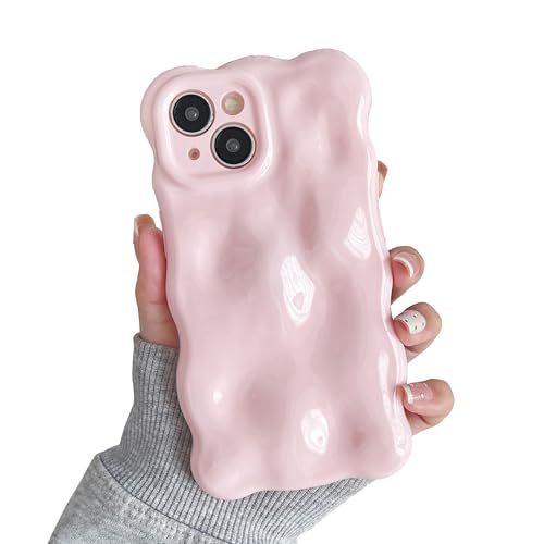 XIZYO Hülle für iPhone 15, Niedliche Einfarbig Lockige Wellenform Weiche TPU Stoßstange Handyhülle, für Mädchen Frauen Aesthetic Design Silikon Schlanke Stoßfest Schutzhülle, Zartes Rosa XIZYO Hülle für iPhone 15, Niedliche Einfarbig Lockige Wellenform Weiche TPU Stoßstange Handyhülle, für Mädchen Frauen Aesthetic Design Silikon Schlanke Stoßfest Schutzhülle, Zartes Rosa von XIZYO