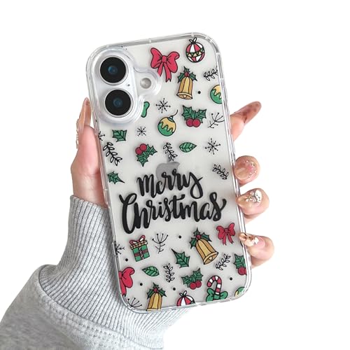 XIZYO Weihnachten Transparente Hülle für iPhone 16 Plus 6.7 Zoll, Niedlich Weihnachts Muster Silikon Stoßfeste Schutzhülle, für Mädchen Frauen Luxus Schlanke Weiche TPU Durchsichtige Handyhülle XIZYO Weihnachten Transparente Hülle für iPhone 16 Plus 6.7 Zoll, Niedlich Weihnachts Muster Silikon Stoßfeste Schutzhülle, für Mädchen Frauen Luxus Schlanke Weiche TPU Durchsichtige Handyhülle von XIZYO