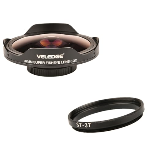 XJKLBYQ Fisheye Objektivadapter 37 mm 0,3X HD Ultra Weitwinkeladapter -Ring -Kamerazubehör, Weitlinsenadapter XJKLBYQ Fisheye Objektivadapter 37 mm 0,3X HD Ultra Weitwinkeladapter -Ring -Kamerazubehör, Weitlinsenadapter von XJKLBYQ