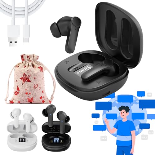 XJQ Verovelo Ki üBersetzer KopfhöRer, Vero Velo Smartbuds - Ki-KopfhöRer Mit Direktem üBersetzer, 3-In-1 Bluetooth Headset Mit Echtzeit-üBersetzung In 4 Modi (Schwarz) von XJQ