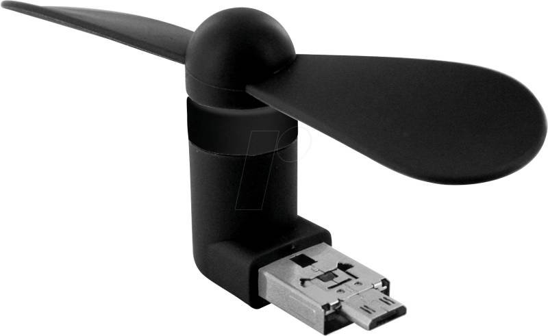 XLAYER 211037 - USB 2-in-1 Mini Ventilator, schwarz von XLAYER