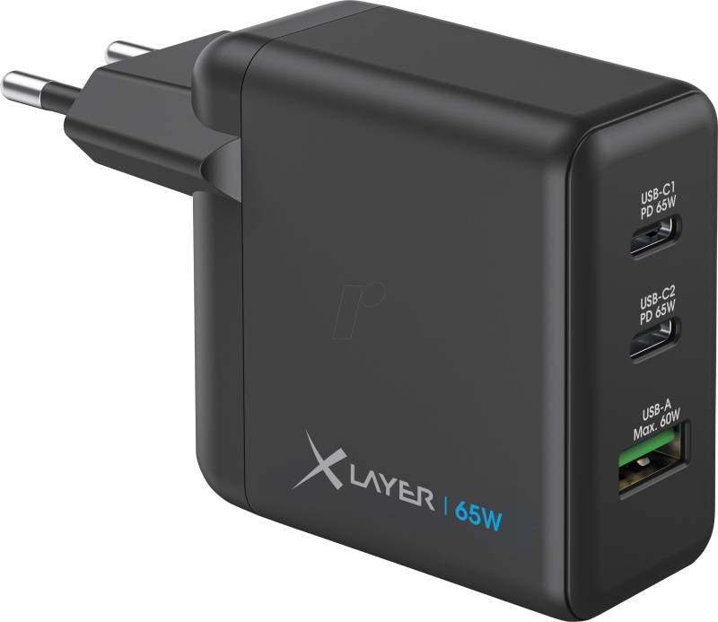 XLAYER 219588 - USB-Ladegerät QC 4.0, PD, GaN, 65 W von XLAYER