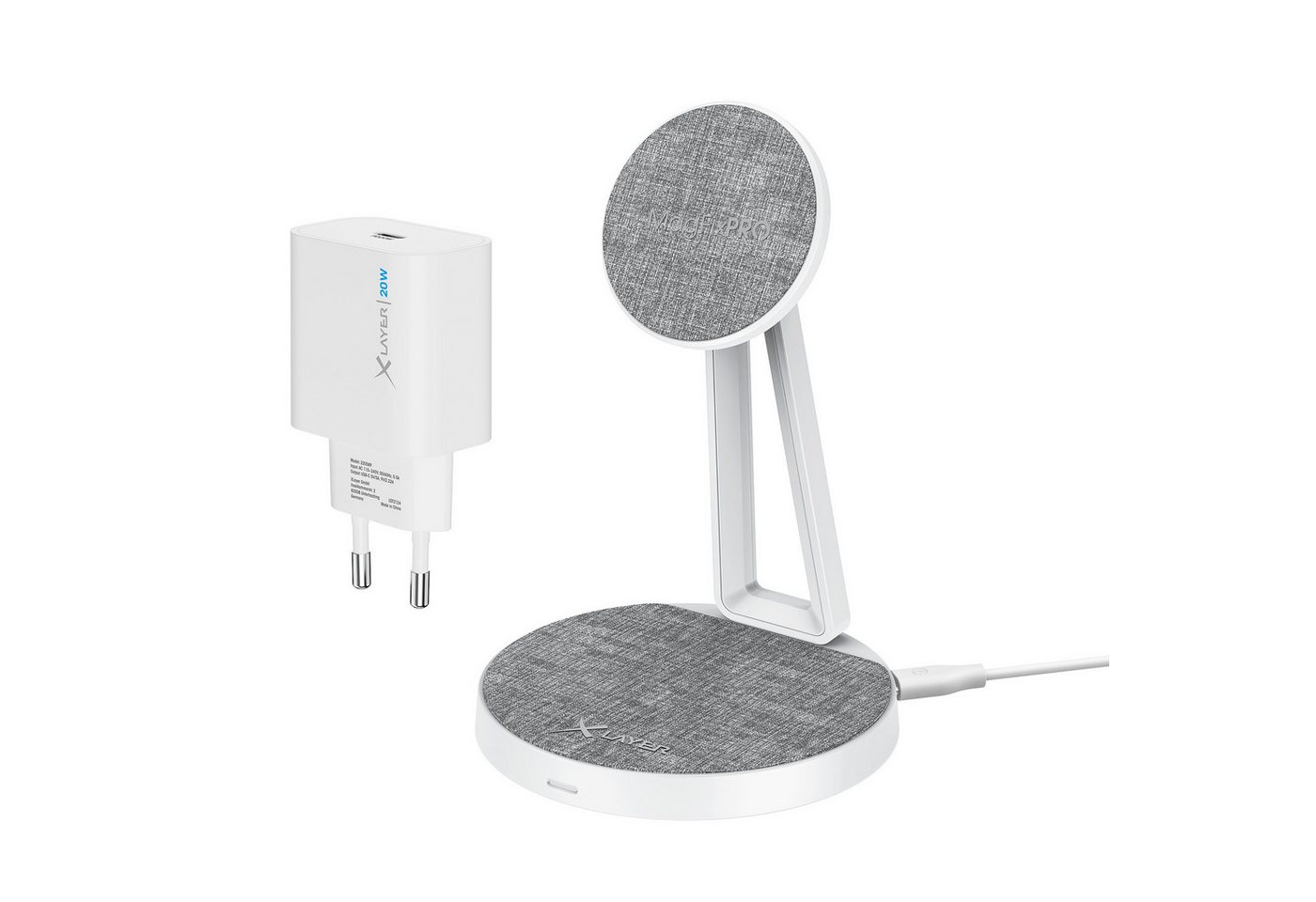 XLAYER Bundle MagFix Pro 2-in-1 Apple Ladestation & Universal Ladegerät 20W Wireless Charger XLAYER Bundle MagFix Pro 2-in-1 Apple Ladestation & Universal Ladegerät 20W Wireless Charger von XLAYER