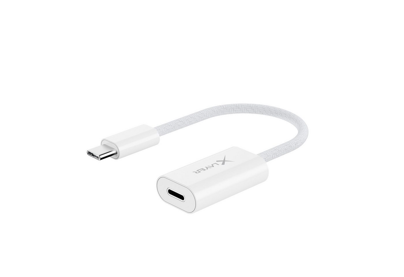 XLAYER Apple Adapter USB-C auf Lightning (Feingewebe) 0.12 m Smartphone-Kabel, USB-C I Lightning, USB-C I Lightning (12.00 cm) von XLAYER