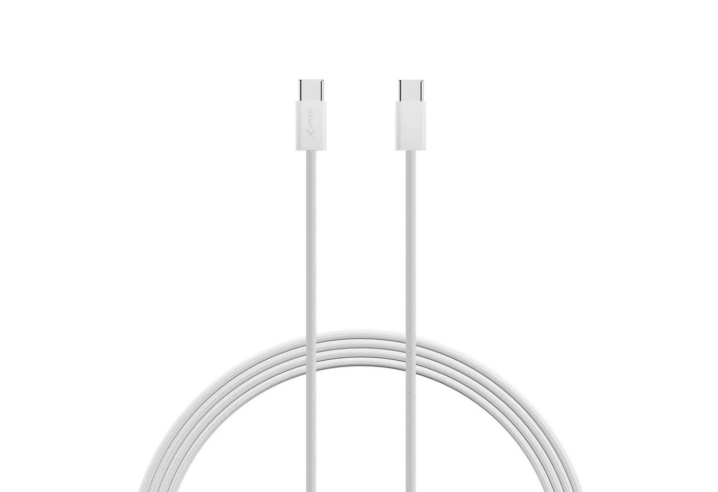 XLAYER Feingewebtes Apple Kabel USB-C auf USB-C 2 Meter Smartphone-Kabel, USB-C, USB-C (200.00 cm) von XLAYER