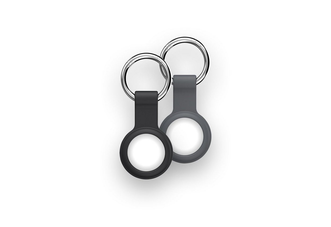 XLAYER Halterung Apple AirTag Holder 2er Set Grey/Black Handy-Halterung XLAYER Halterung Apple AirTag Holder 2er Set Grey/Black Handy-Halterung von XLAYER
