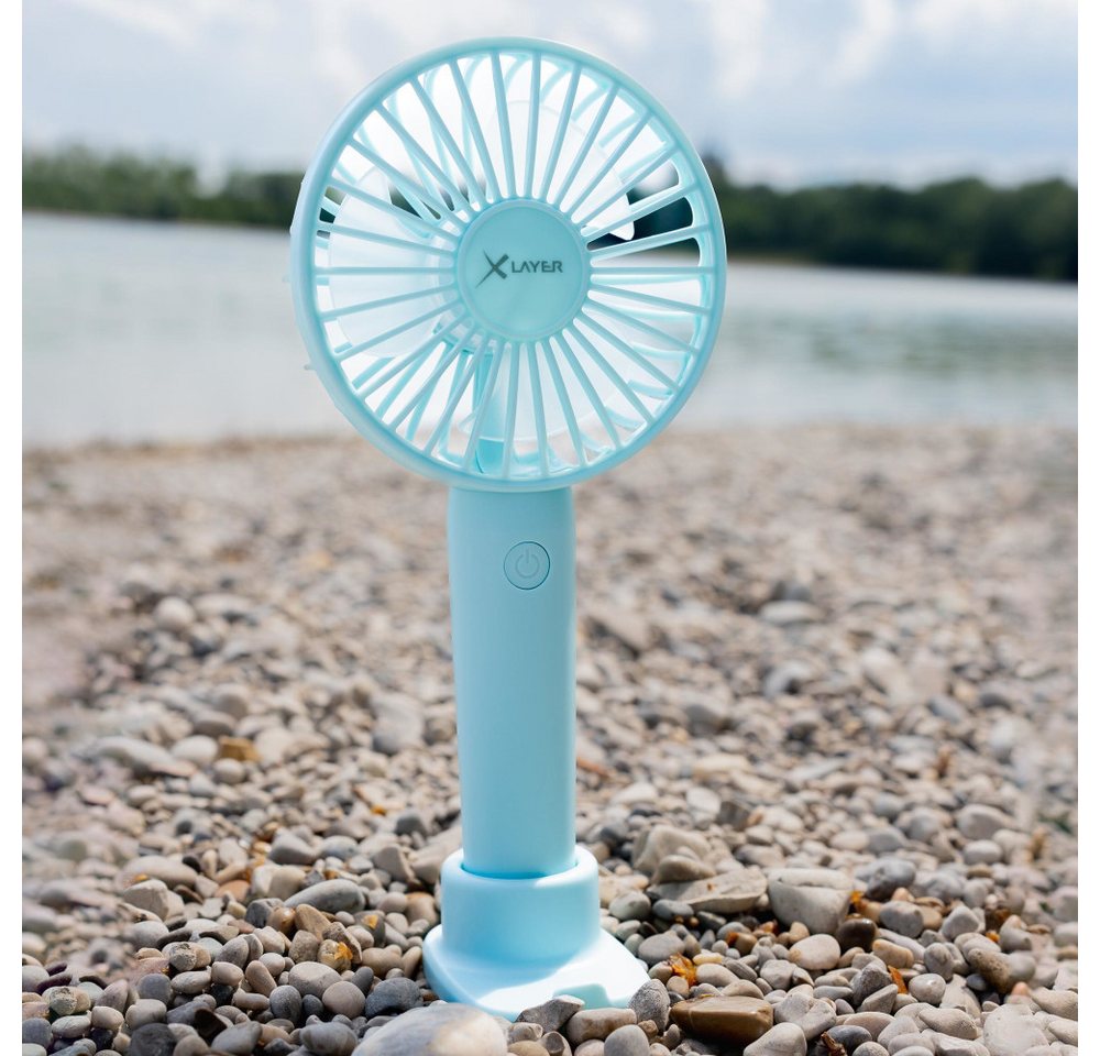 XLAYER Handyhalter mit Ventilator 1.200 mAh mit Dock Blau Handy-Halterung XLAYER Handyhalter mit Ventilator 1.200 mAh mit Dock Blau Handy-Halterung von XLAYER
