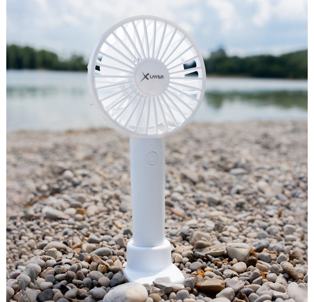 XLAYER Handyhalter mit Ventilator 1.200 mAh mit Dock Weiß Handy-Halterung XLAYER Handyhalter mit Ventilator 1.200 mAh mit Dock Weiß Handy-Halterung von XLAYER