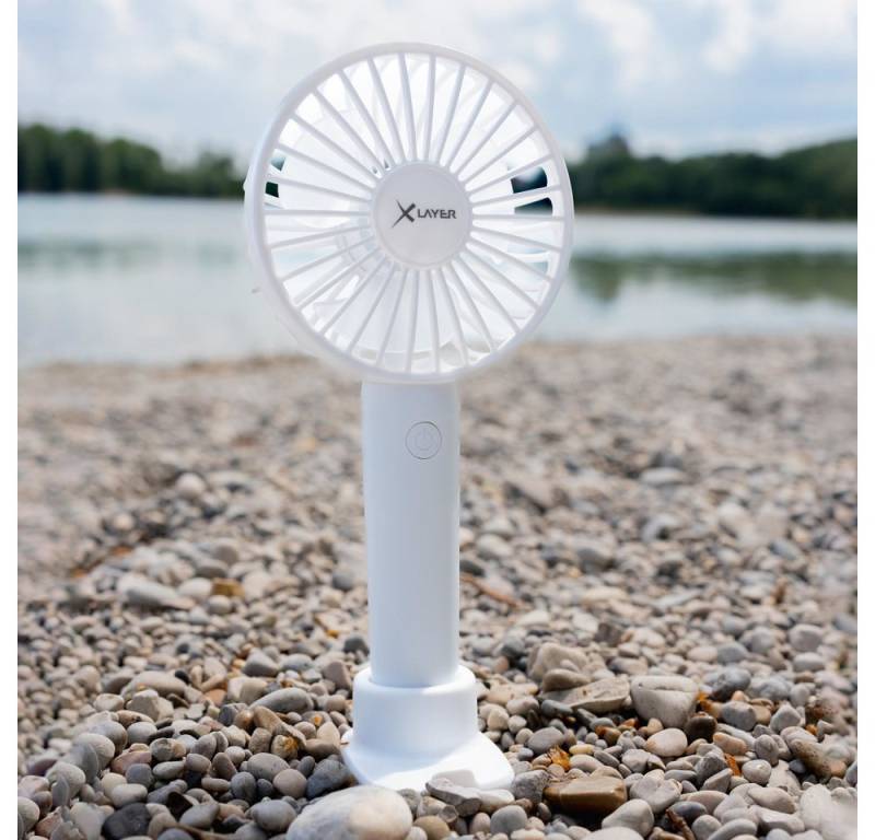 XLAYER Handyhalter mit Ventilator 1.200 mAh mit Dock Weiß Handy-Halterung von XLAYER