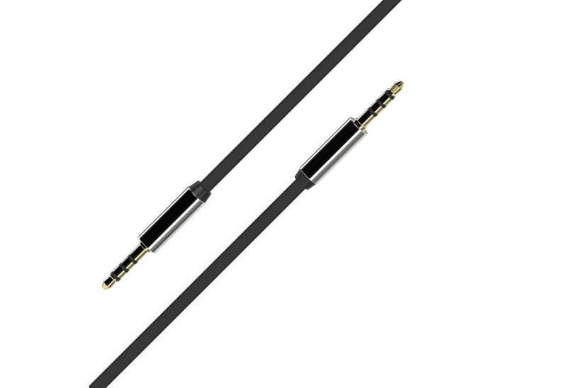 XLAYER Kabel Audio flat AUX Kabel 3,5mm Klinkenkabel 1.0 m Black Smartphone-Kabel, 1m langes AUX-Kabel von XLayer!, Audio-Flat AUX 3,5mm Klinkenkabel!, Vergoldete Kontakte!, Flache Konstruktion verhindert Kabelgewirr!, Farbe: Schwarz!, 1m langes AUX-Kabel von XLayer!, Audio-Flat AUX 3,5mm Klinkenkabel!, Vergoldete Kontakte!, Flache Konstruktion verhindert Kabelgewirr!, Farbe: Schwarz! (100.00 cm) von XLAYER