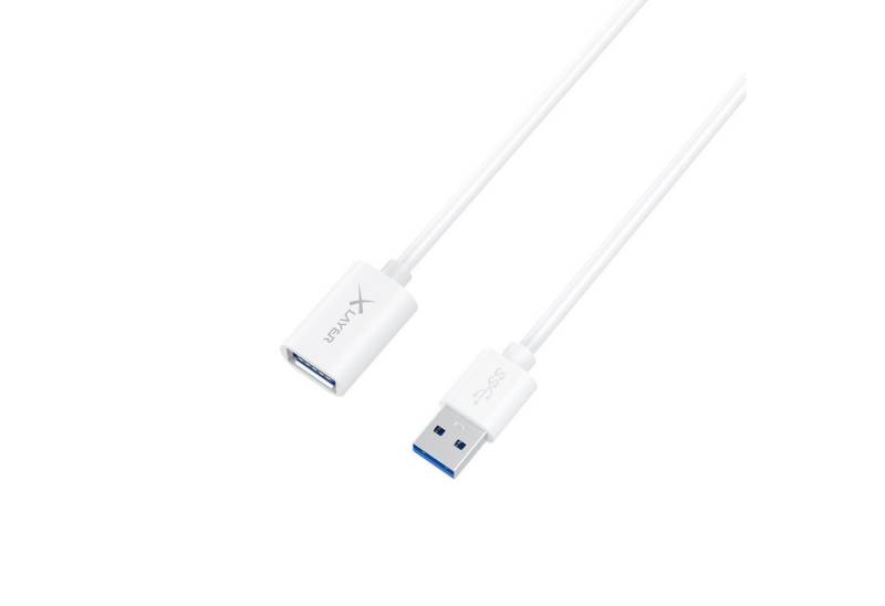 XLAYER Kabel Colour Line Verlängerungskabel USB to USB 1.5 m Smartphone-Kabel, USB Typ A, USB Typ A (150.00 cm) von XLAYER