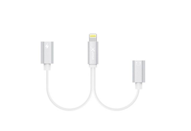 XLAYER Kabel Dual Lightning Adapter (1x Lightning auf 2x Lightning) White Smartphone-Kabel, Lightning auf 2x Lightning, Lightning auf 2x Lightning (15.00 cm) von XLAYER