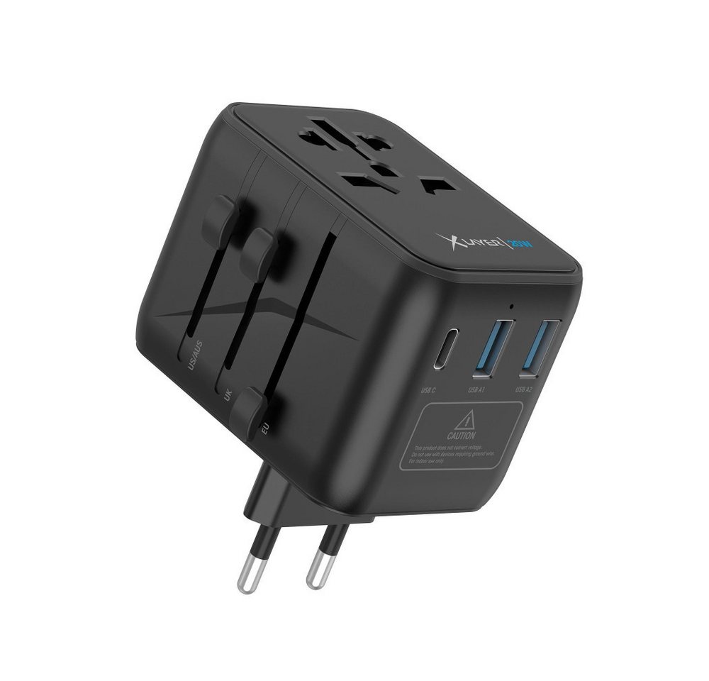 XLAYER Ladegerät (USB-C) Reisestecker weltweit 20W USB-Ladegerät von XLAYER