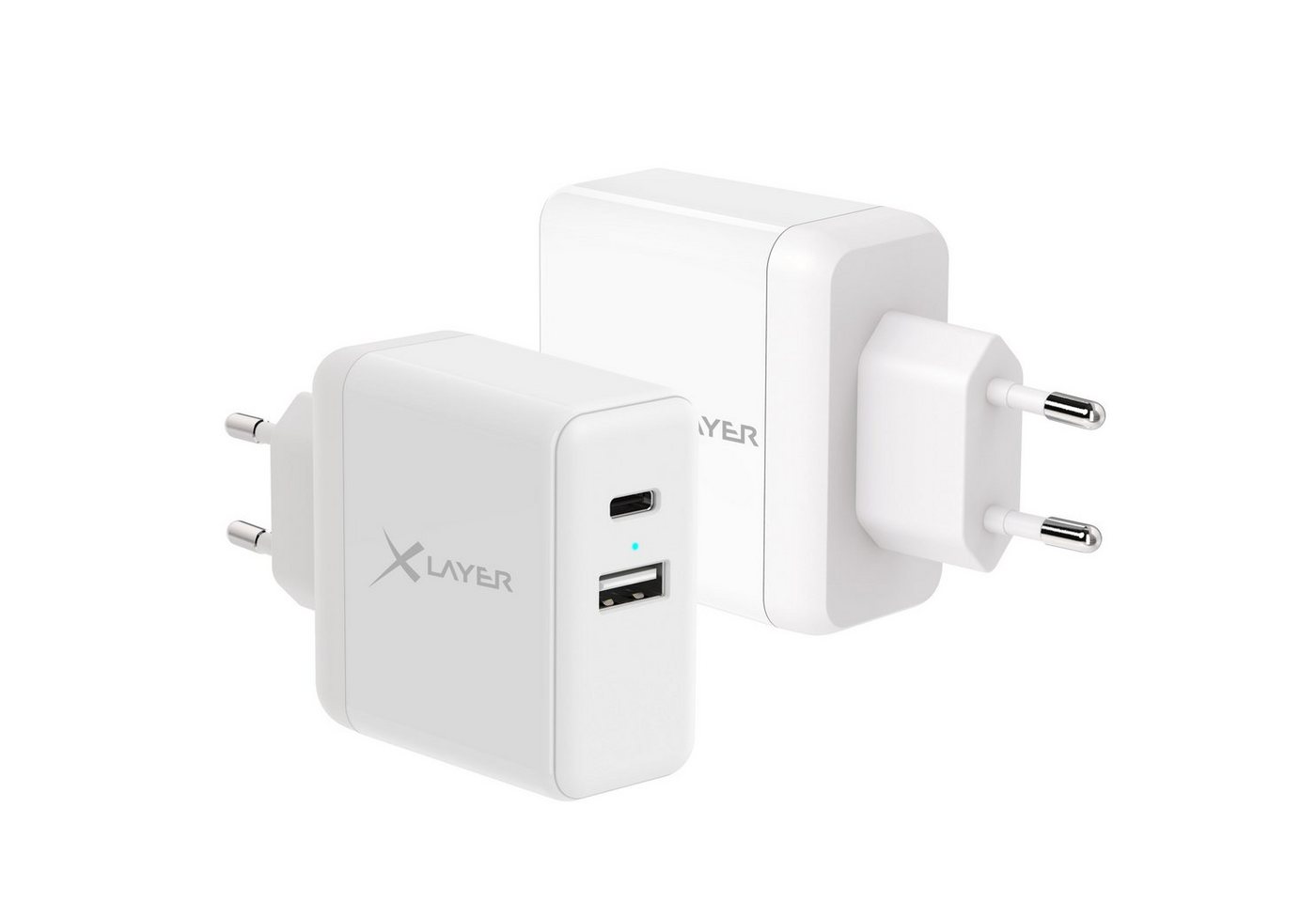 XLAYER Ladegerät XLayer USB QC3.0 + 5V/2.4A Netzteil Smartphone-Ladegerät von XLAYER