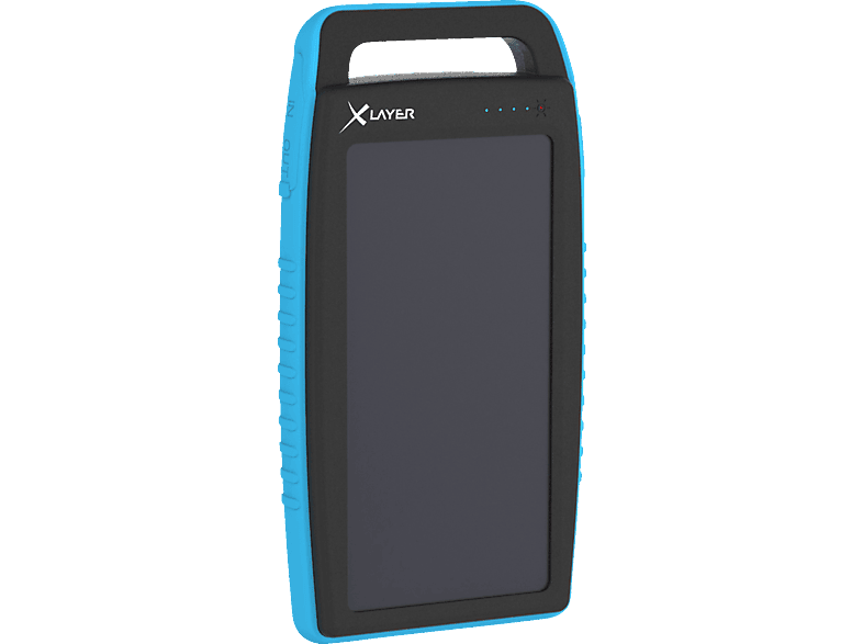 XLAYER PLUS Solar Powerbank 15000 mAh Schwarz von XLAYER