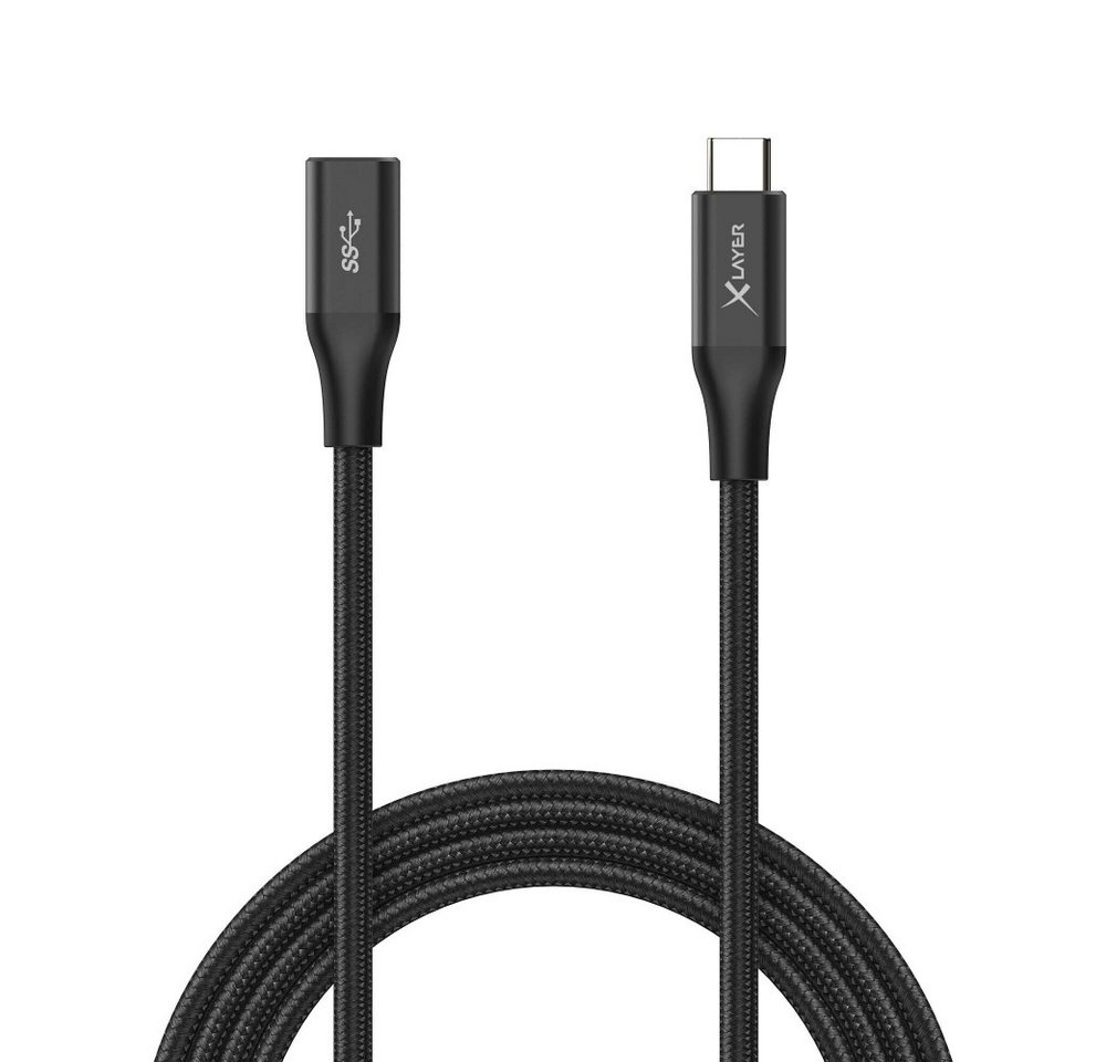 XLAYER XLayer USB Type-C Verlängerungskabel 1,5m für Daten Smartphone-Adapter USB-C zu USB-C XLAYER XLayer USB Type-C Verlängerungskabel 1,5m für Daten Smartphone-Adapter USB-C zu USB-C von XLAYER
