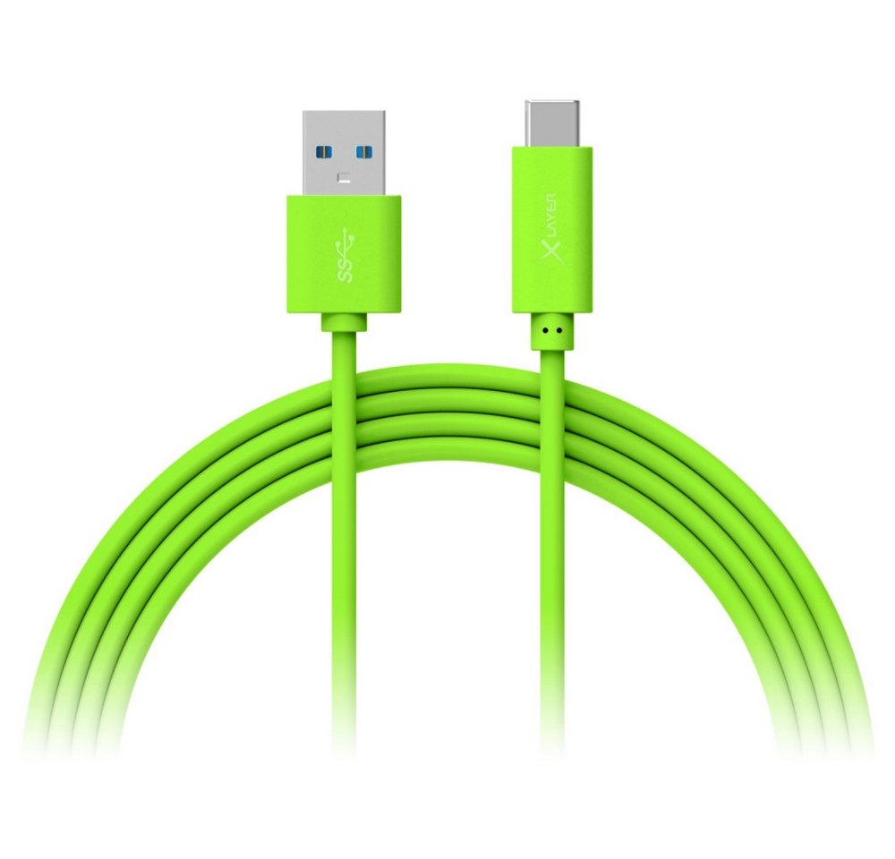 XLAYER xlayer USB 3.0 > USB-C Kabel grün - Kabel Adapter USB-C zu USB-C XLAYER xlayer USB 3.0 > USB-C Kabel grün - Kabel Adapter USB-C zu USB-C von XLAYER