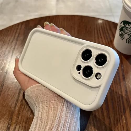 XLCZMYL Luxuriöse, weiche Silikon-Schutzhülle für iPhone 11, 12, 13, 14, 15 Pro Max Plus, XS, X, XR, stoßfest, Weiß, für iPhone 14Pro XLCZMYL Luxuriöse, weiche Silikon-Schutzhülle für iPhone 11, 12, 13, 14, 15 Pro Max Plus, XS, X, XR, stoßfest, Weiß, für iPhone 14Pro von XLCZMYL