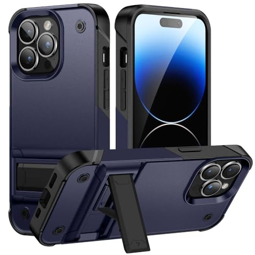 XLCZMYL Schutzhülle für iPhone 16, 15, 14, 13, 12, 11 Pro Plus, Mini 8, 7, XR, X, XS, SE, Militärqualität, Schutzhülle mit Ständer, Blau, für iPhone 14 XLCZMYL Schutzhülle für iPhone 16, 15, 14, 13, 12, 11 Pro Plus, Mini 8, 7, XR, X, XS, SE, Militärqualität, Schutzhülle mit Ständer, Blau, für iPhone 14 von XLCZMYL