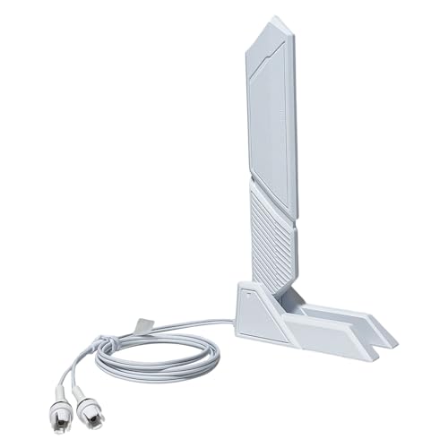 WiFi 7 Antenne 2,4G 5G 6G Dual Band Magnetfuß Wi-Fi 6E WI-FI7 für ASUS ROG Maximus B850 Z790 X890 Z890 PC Desktop Computer Motherboard Wi Fi Wireless Netzwerkkarte WiFi Router Weiß von XLQJVPO
