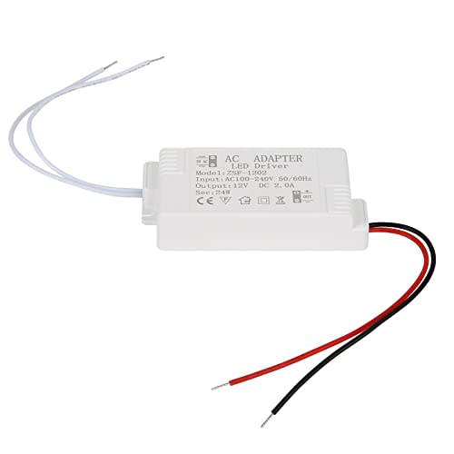 LED Transformator 12V 24W LED Trafo 230V auf 12V LED-Treiber Netzteil,kein LED-Flimmern,für MR16 GU5.3 MR11 G4 Glühbirnen en LED Strip (24W) von XLSBZ