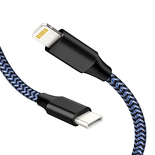 USB C auf Lightning Kabel 1M, iPhone Kabel MFi Zertifiziert Nylon Typ C to Lightning Ladekabel kompatibel mit iPhone 12/11 /XR/XS/X /8 /8Plus /7 /6s /6 Plus /5s /5c, für Typ-C Ladegeräte von XLTOK