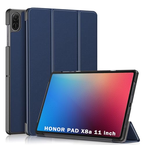 XLTTONG Hülle Für Honor Tab X8a 11 Zoll 2024 Release Slim Lightweight Smart Schutzhülle, Mit Auto Sleep/Wake Funktion Tri-fold Stand (Blau) von XLTTONG