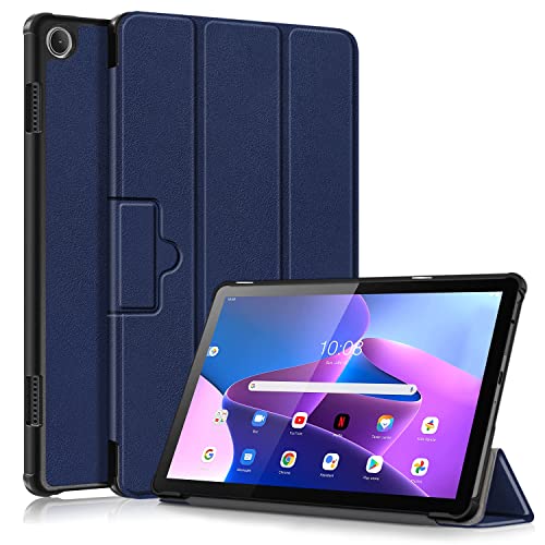 XLTTONG Hülle Für Lenovo Tab M10 3nd Gen 10.1 Zoll 2022 Release Slim Lightweight Smart Schutzhülle, Mit Auto Sleep/Wake Funktion Tri-fold Stand. Identifizieren Tablet Modell Tb-328fu/xu (Blau) von XLTTONG