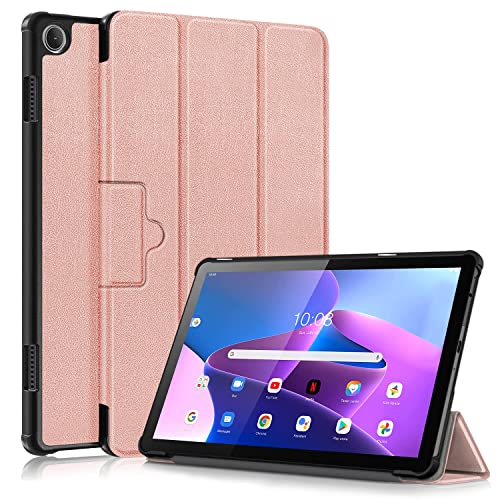 XLTTONG Hülle Für Lenovo Tab M10 3nd Gen 10.1 Zoll 2022 Release Slim Lightweight Smart Schutzhülle, Mit Auto Sleep/Wake Funktion Tri-fold Stand. Identifizieren Tablet Modell Tb-328fu/xu (Roségold) von XLTTONG