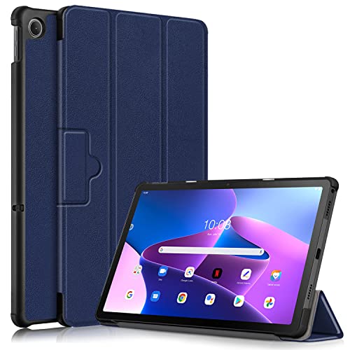 XLTTONG Hülle Für Lenovo Tab M10 Plus 3nd Gen 10.6 Zoll 2022 Slim Lightweight Smart Schutzhülle, Mit Auto Sleep/Wake Funktion Tri-fold Stand. Identifizieren Tablet Modell Tb-128fu/125xu (Blau) von XLTTONG