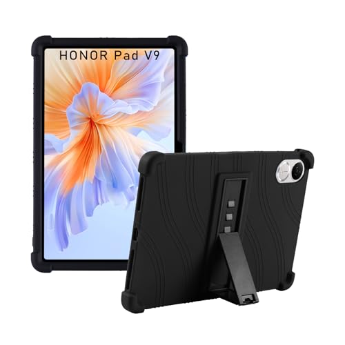 XLTTONG Schutzhülle für Honor Pad V9 11,5 Zoll, Anti-Drop-Silikonhülle mit PC-Halterung (schwarz) von XLTTONG