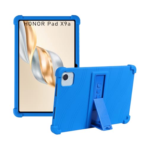 XLTTONG Schutzhülle für Honor Pad X9a, 29,2 cm (11,5 Zoll), Anti-Drop-Silikonhülle mit PC-Halterung, Blau von XLTTONG