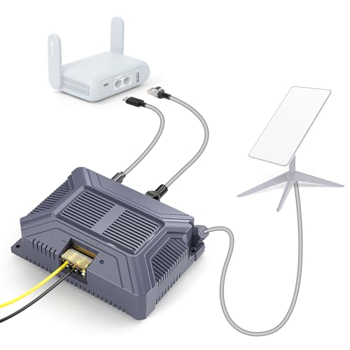 XLTTYWL Starlink V2 PoE-Injektor, 180 W 5 in 1 GigE Passiv & ESD-Schutz 12 V Starlink mit USB- und Typ-C-Stromausgang, SPX-Kabeladapter und Konverter DC 9-36 V/180 W für Starlink V2 Dishy von XLTTYWL