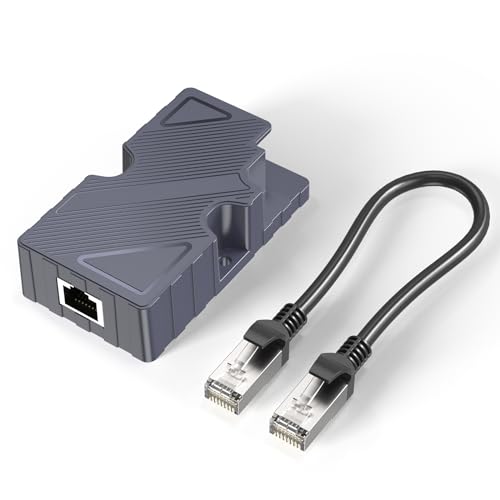 XLTTYWL Starlink V2 to RJ45 Adapter, Starlink Ethernet Adapter Kit mit Ethernet-Kabel für Starlink V2 to RJ45, T568B Pinbelegung, 10/100/1000 Mb/s, -20 bis +55 °C Betriebstemperatur von XLTTYWL