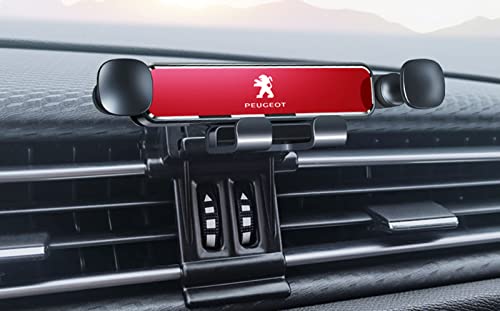 XLUMIO Handyhalterung Auto für Peugeot 308 2016-2022, Handyhalter 360° Flexibel Drehbar, KFZ Handy Halterung rutschfest Stabil, Handyhalter fürs Auto, Auto Zubehör,C Red von XLUMIO