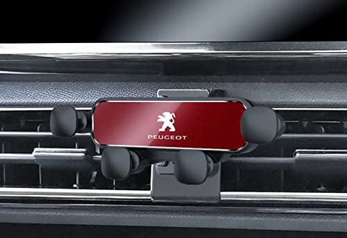 XLUMIO Handyhalterung Auto für Peugeot 5008 2016-2023, Handyhalter 360° Flexibel Drehbar, KFZ Handy Halterung rutschfest Stabil, Handyhalter fürs Auto, Auto Zubehör,C Red von XLUMIO