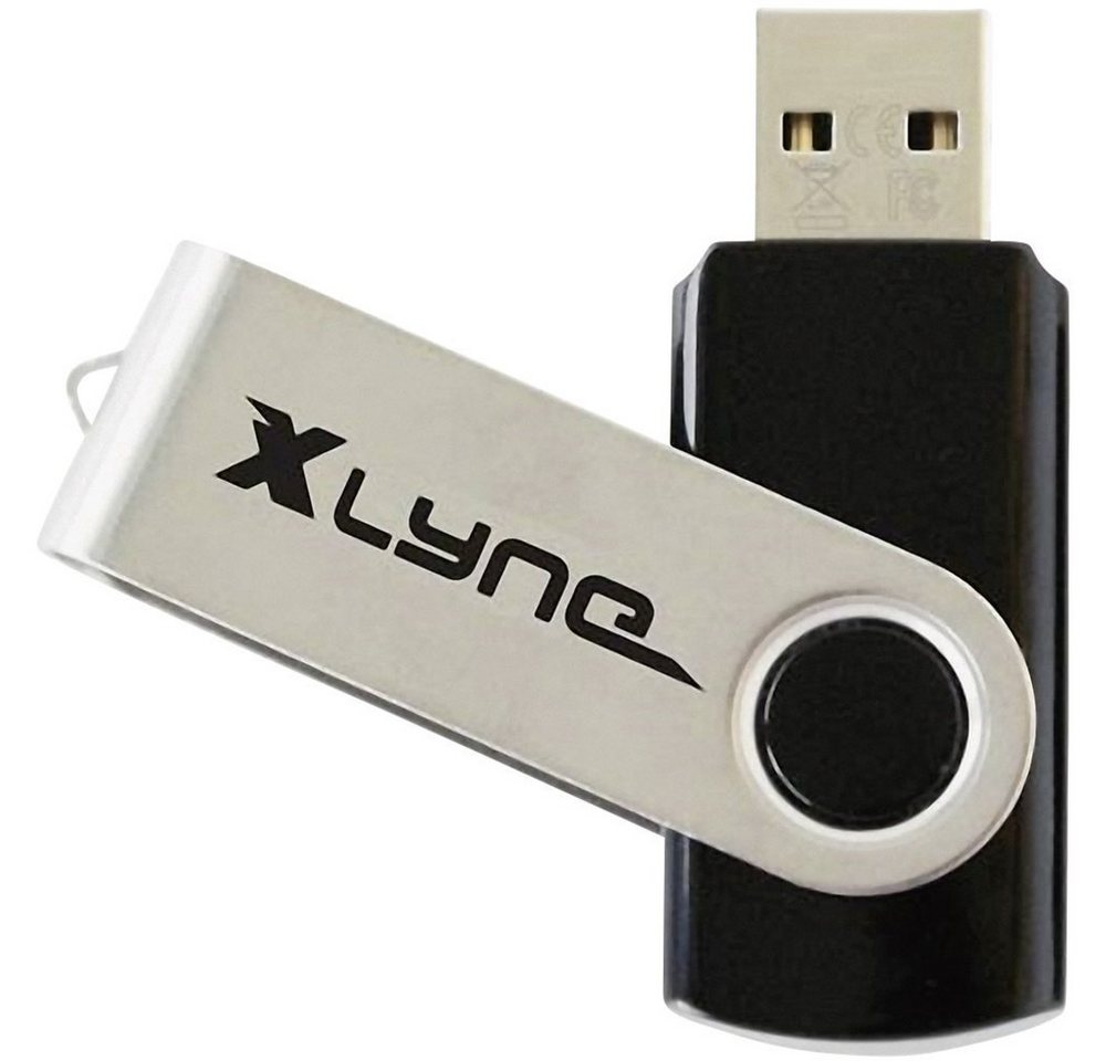 XLYNE Xlyne Swing USB-Stick 32 GB Schwarz 177532 USB-A (USB 2.0) USB-Stick von XLYNE