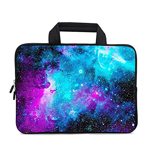 XMBFZ Laptop-Tragetasche, 30,5 cm (11,6 Zoll), 30,5 cm, 30,5 cm, 30,5 cm, Chromebook, Notebook, Ultrabook-Tasche, Tablet-Hülle, Reise-Aktentasche mit Griff für Männer und Frauen (Galaxy) von XMBFZ
