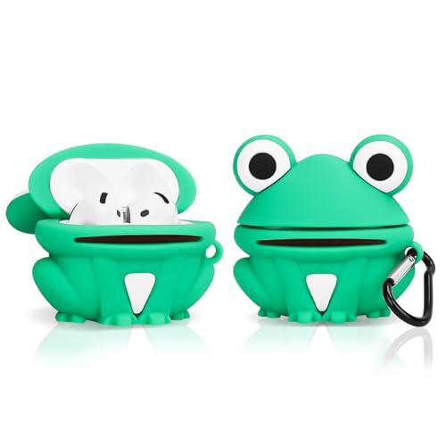 Hülle für AirPods 4th Erzeugung Ohrhörer(2024), XMBYGY Silikon Niedlich Cartoon Aufladung Stoßfeste schützende Kopfhörer Abdeckung mit Schlüsselbund für AirPods 4 Drahtlose Ohrhörer von XMBYGY