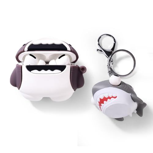 XMBYGY Hülle für AirPods Pro 2nd/1st Erzeugung Drahtlose Ohrhörer mit Puppe und Anti-Lost Lanyard, Silikon Aufladung Stoßfeste Schutzhülle mit 3D Cartoon Haut Design für AirPods Pro 1/2 von XMBYGY