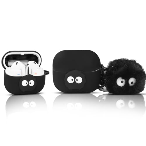 XMBYGY Hülle für Samsung Galaxy Buds 3 und für Galaxy Buds 3 Pro Ohrhörer mit Puppe und Karabiner, Silikon Aufladung Stoßfeste Schutz Fall mit Karikatur Haut Design für Mann Frau Teen von XMBYGY