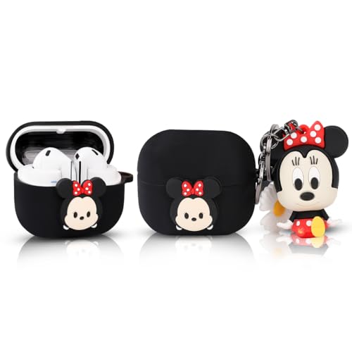 XMBYGY Hülle für Samsung Galaxy Buds 3 und für Galaxy Buds 3 Pro Ohrhörer mit Puppe und Karabiner, Silikon Aufladung Stoßfeste Schutz Fall mit Karikatur Haut Design für Mann Frau Teen von XMBYGY