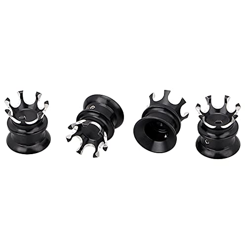 XMMT Schwarze Motorrad-Kronenkopf-Abdeckungen, Zündkerzenmotor, Mutterkappe für Harley Sportster 1986–2018/Twin Cam 1999–2017. XMMT Schwarze Motorrad-Kronenkopf-Abdeckungen, Zündkerzenmotor, Mutterkappe für Harley Sportster 1986–2018/Twin Cam 1999–2017. von XMMT