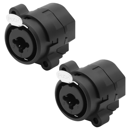 XMSJSIY 2-in-1 XLR- und 6,35-mm-Buchsen-Kombination, 3-poliger XLR + 6,35-mm-Stereo-Klinkengehäuse, Audio-Buchse, Plattenmontage, Lötanschluss, 3-polig, 6,35 mm TS/TRS-Stecker-Adapter, Mikrofon XMSJSIY 2-in-1 XLR- und 6,35-mm-Buchsen-Kombination, 3-poliger XLR + 6,35-mm-Stereo-Klinkengehäuse, Audio-Buchse, Plattenmontage, Lötanschluss, 3-polig, 6,35 mm TS/TRS-Stecker-Adapter, Mikrofon von XMSJSIY