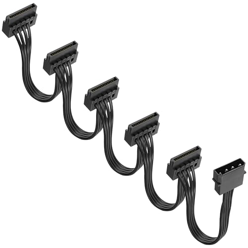 XMSJSIY 4-Pin IDE auf SATA Stromkabel IDE Stecker auf 5 x 15 Pin SATA weibliche Splitter Netzteil Kabel Konverter auf SATA Verlängerungskabel für DIY PC Server Festplatte Festplatte XMSJSIY 4-Pin IDE auf SATA Stromkabel IDE Stecker auf 5 x 15 Pin SATA weibliche Splitter Netzteil Kabel Konverter auf SATA Verlängerungskabel für DIY PC Server Festplatte Festplatte von XMSJSIY