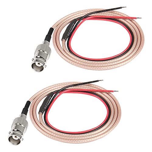 XMSJSIY BNC Pigtail Kabel Bare Wire RG316 Koaxial Koaxial Antenne Open End Stecker Adapter Verlängerungskabel für CCTV/Kamera/DVR -0.8M/2.6FT - 2PCS (BNC Female) von XMSJSIY