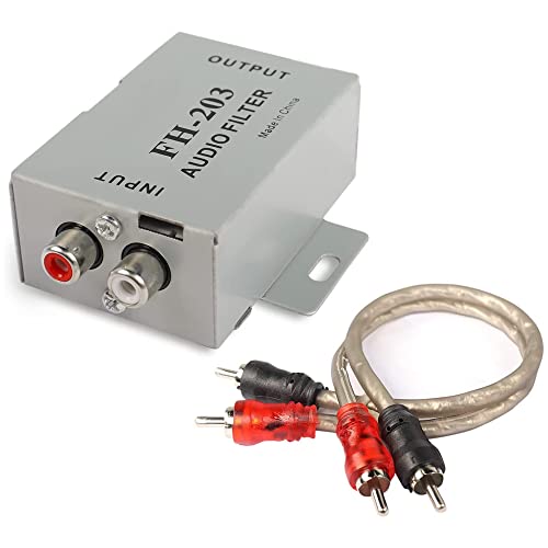 XMSJSIY Car Audio Noise Isolator Filter, 2 Kanal RCA Ground Loop Signal Noise Suppressor Filter Eliminator for Amplifier Speaker Car Audio Systems von XMSJSIY