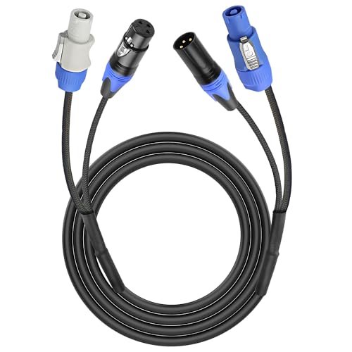 XMSJSIY PowerCon/XLR Power Audio Combo Link Kabel 16AWG 3-Pin PowerCon AC Eingang zum Ausgang 22AWG XLR Stecker zu Buchse Audio Kombinationskabel für Stage Light Power, Audio Video -1.5M/4.9FT XMSJSIY PowerCon/XLR Power Audio Combo Link Kabel 16AWG 3-Pin PowerCon AC Eingang zum Ausgang 22AWG XLR Stecker zu Buchse Audio Kombinationskabel für Stage Light Power, Audio Video -1.5M/4.9FT von XMSJSIY