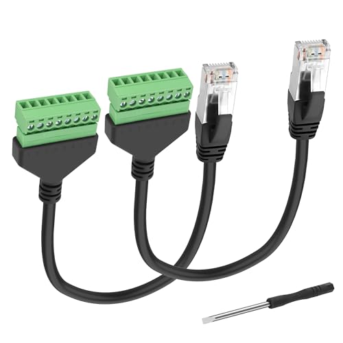 XMSJSIY RJ45 Schraubklemmenadapter RJ45 auf 8Pin Klemmenadapter RJ45 Ethernet Extender Netzwerkanschluss RJ45 8P8C Stecker auf 8Pin lötloses Klemmenausbruch Board Kabel für CCTV Cat5/6/7-2PCS XMSJSIY RJ45 Schraubklemmenadapter RJ45 auf 8Pin Klemmenadapter RJ45 Ethernet Extender Netzwerkanschluss RJ45 8P8C Stecker auf 8Pin lötloses Klemmenausbruch Board Kabel für CCTV Cat5/6/7-2PCS von XMSJSIY